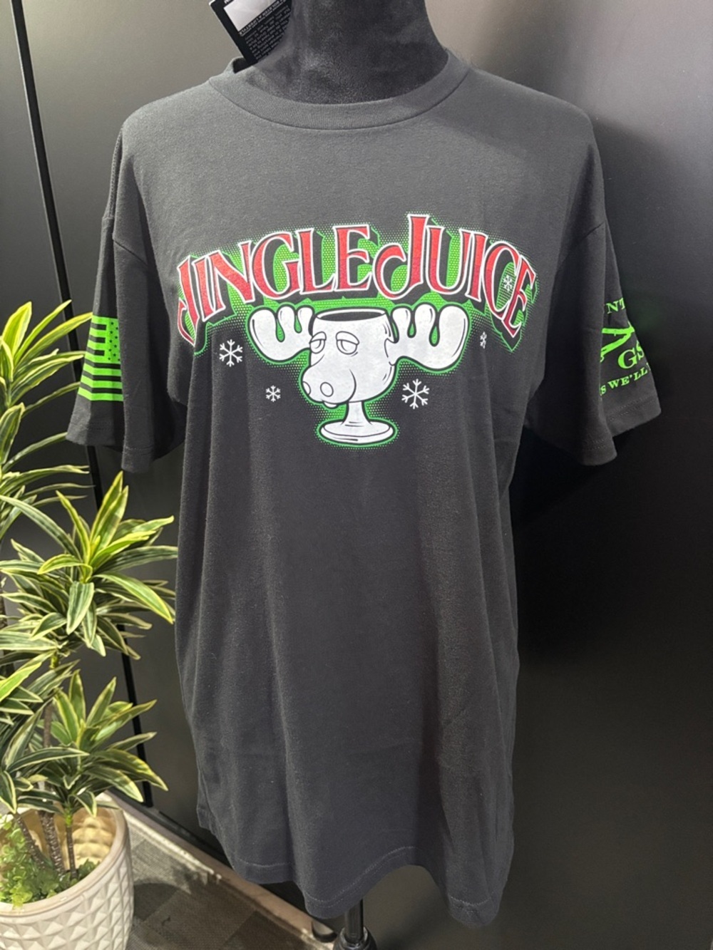 Grunt Style “Jingle Juice” Moose Christmas Holiday Fun,Grunt logo,cotton,crew